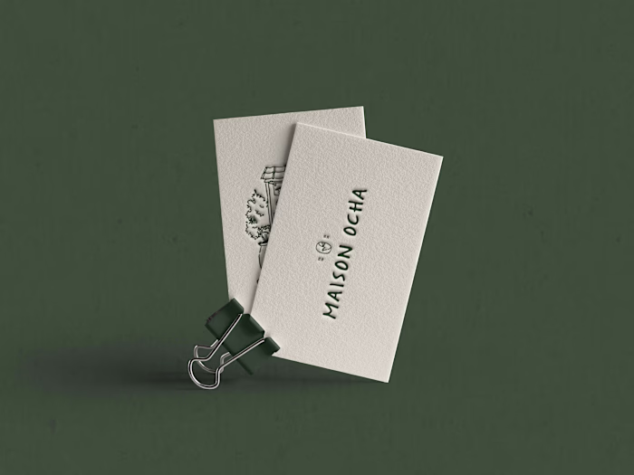 Maison Ocha | Brand identity & collateral designs