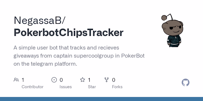 GitHub - NegassaB/PokerbotChipsTracker: A simple user bot that …