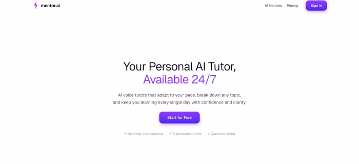 AI-powered Tutor with custom voice