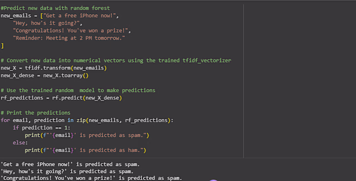 I built an AI Email Spam Classifier that filters spam automa...