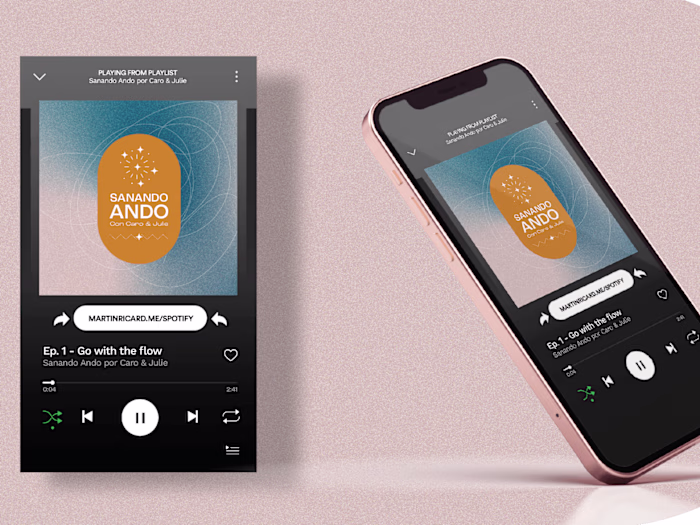 Branding Podcast Sanando Ando con Caro & Julie on Behance