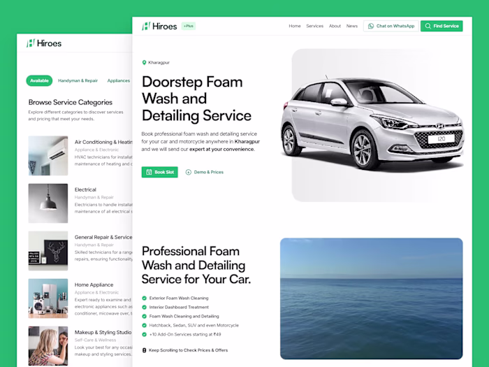 Hiroes—Adaptive Website Development