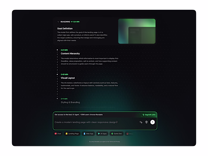 AI reasoning user interface