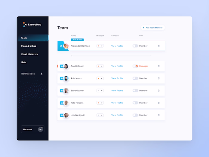 LinkedHub Product