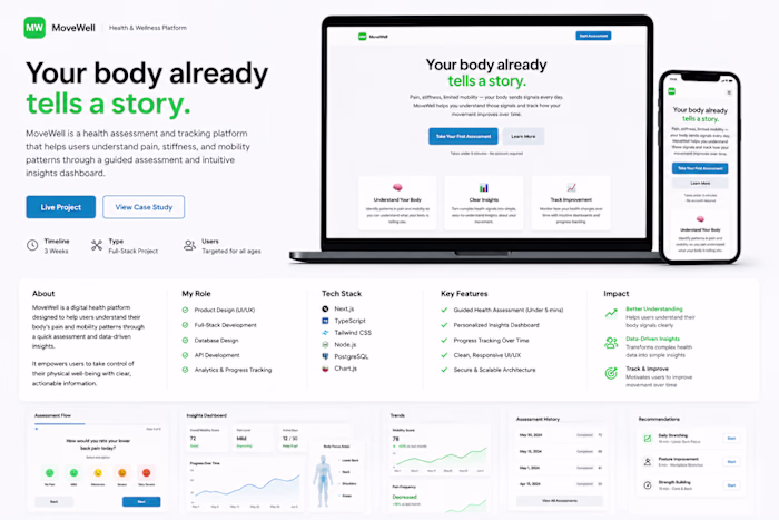Created an accessible, user-centric health