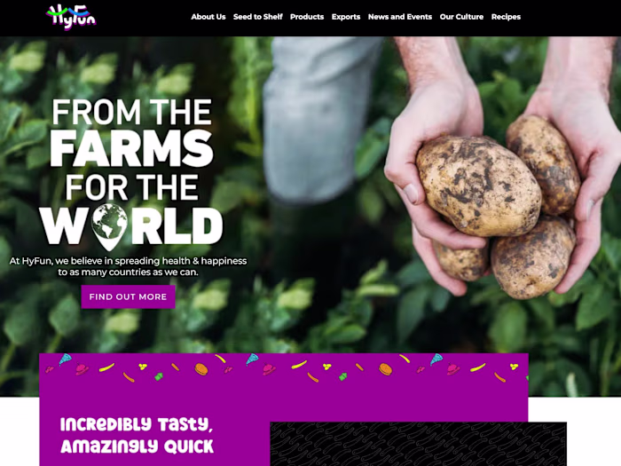 HyFun Foods
Veg. Frozen Treat -Wordpress