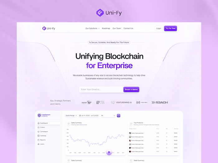 UnifyDev — Design + Framer Build