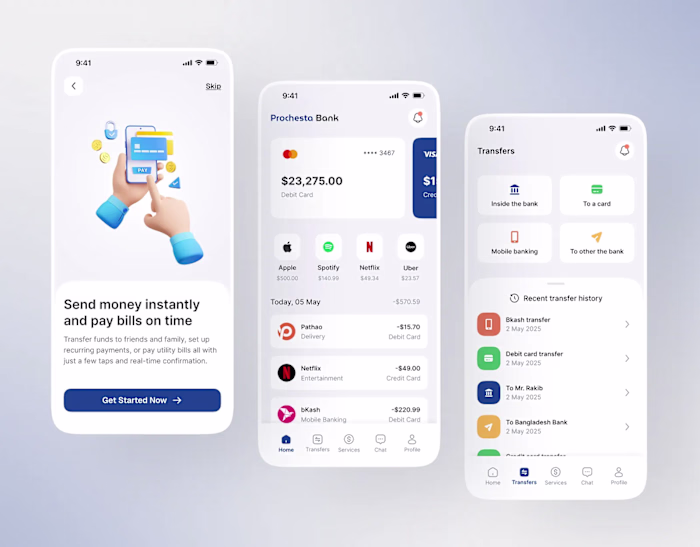 Fintech Bank App UI Design