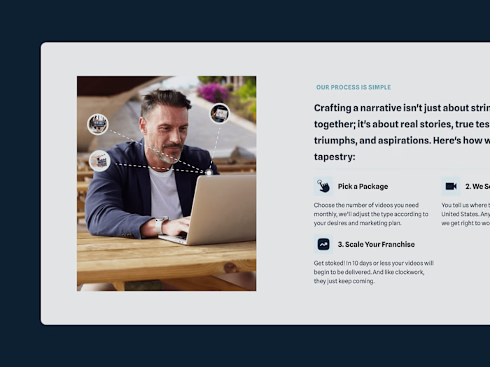 Franchise Filming Landing Page Redesign
