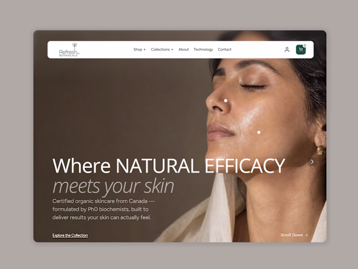 Refresh Botanicals Middle East Website Launch