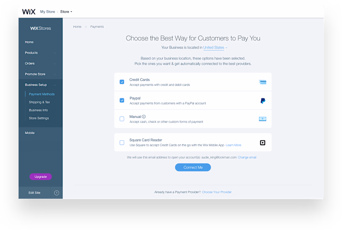 Wix's Payments Product