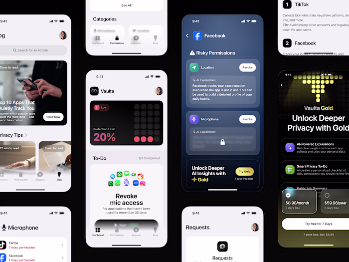 About the project Vaulta is an iOS utility for privacy. It t...