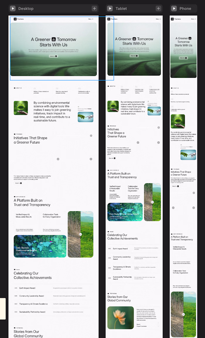 Designed a fully responsive landing page for a fresher ✨ Bui...