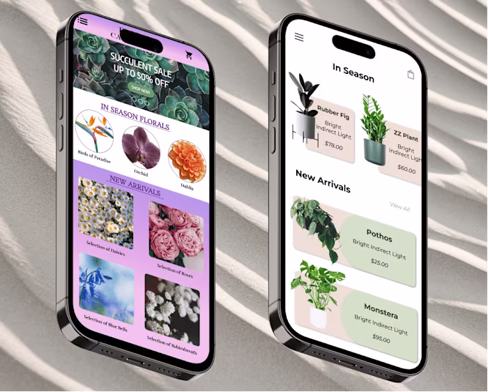 Garden Center App Design