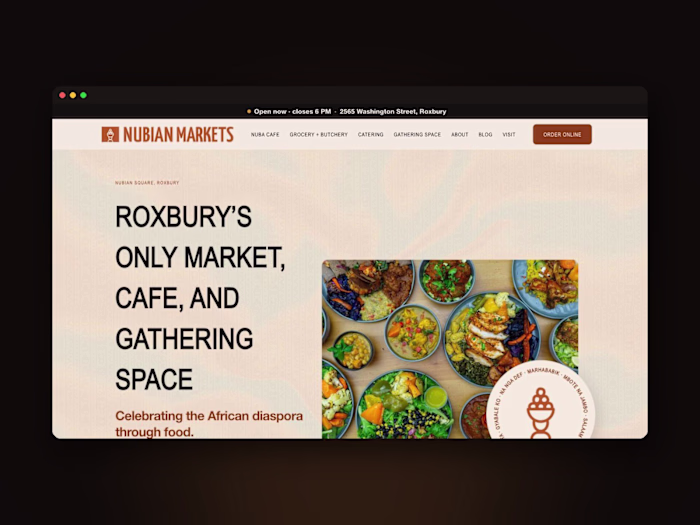 Nubian Markets, a rebuild for a halal grocery in Roxbury