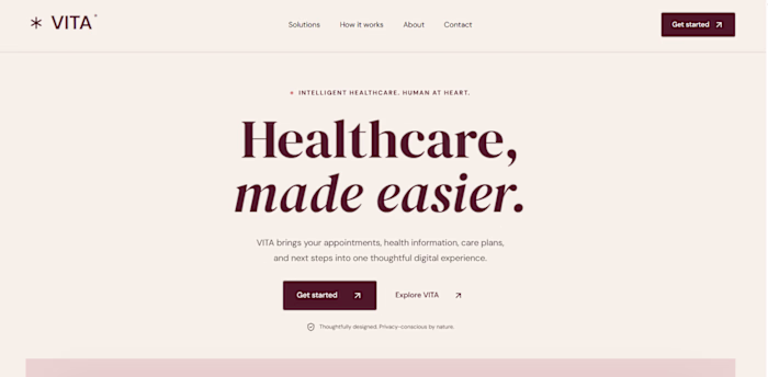 VITA — Modern Healthcare Web