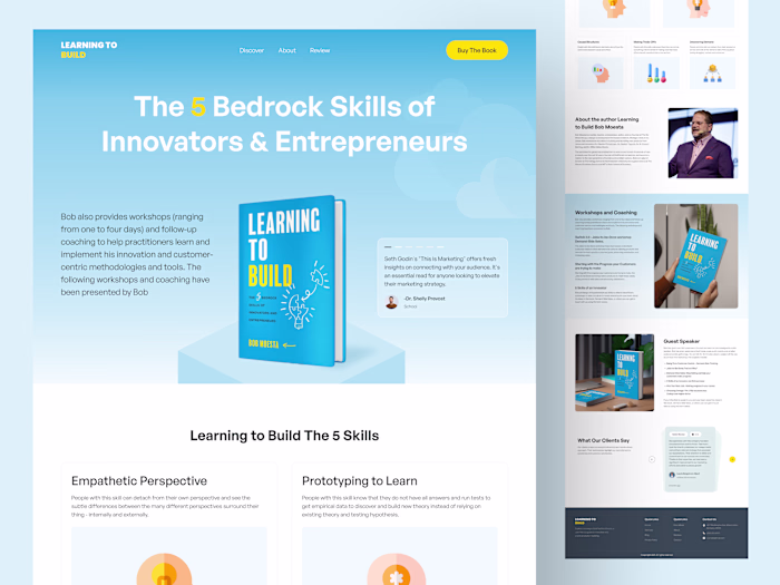 Learning  to Build - Book Marketing Landing Page