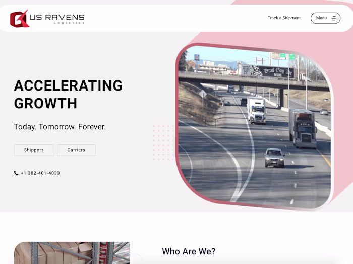 Website Design & Development- Logistics Company