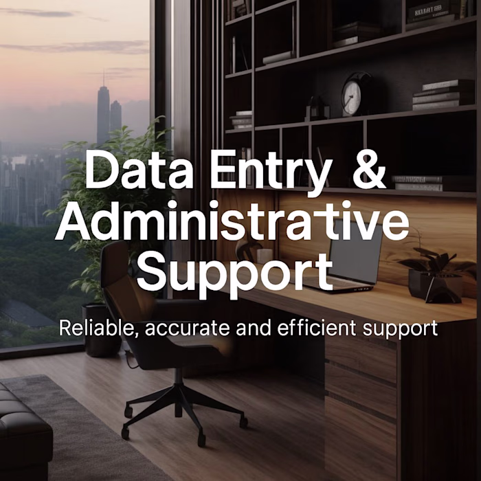 Data Entry & Administrative Support for Small Businesses.