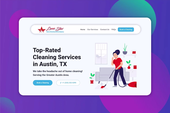 Lone Star Home Cleaning Services Website