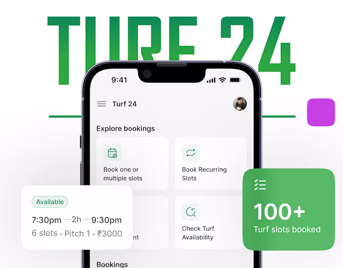 Turf booking management app | Product Design Case Study
