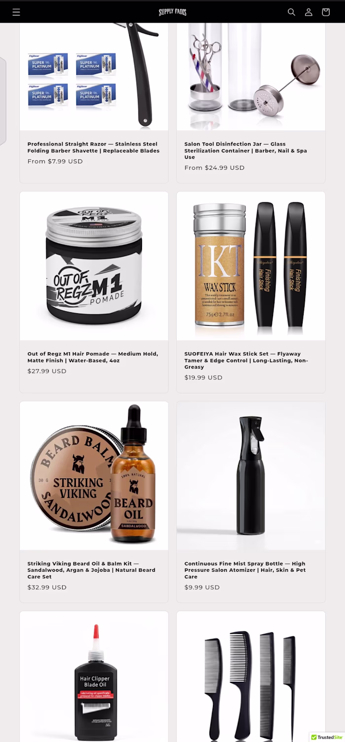Recently redesigned a Shopify store