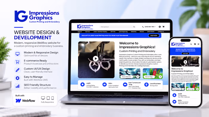Impressions Graphics – Responsive Webflow