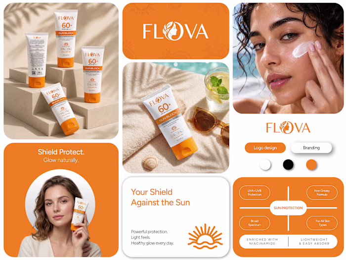 Modern Sunscreen Packaging Design
