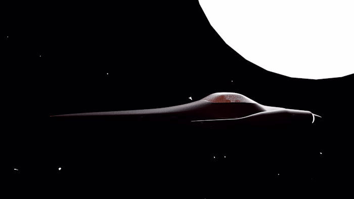Star war inspired space ship