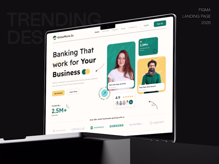 💰 Finance Landing Page Design