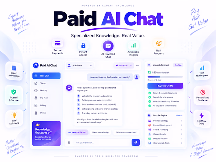 Paid AI Chat SaaS with