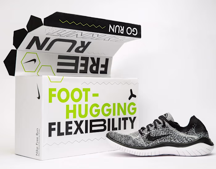 NIKE FREE RUN Packaging Design