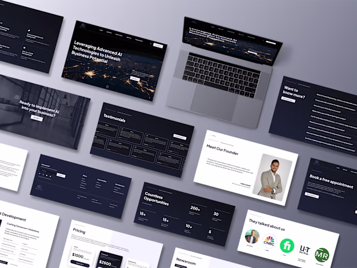 Designed and developed a responsive website with UX/UI design