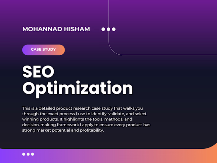 Amazon SEO Optimization Project