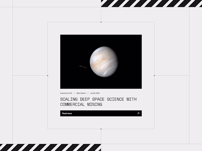 Blog card UI
