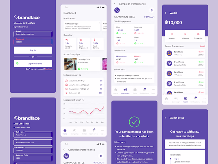 Brandface.io Mobile App
