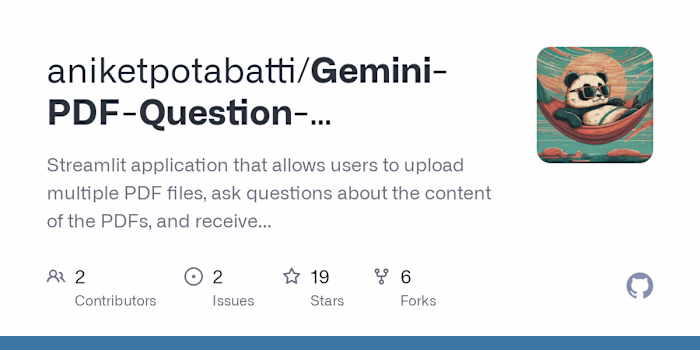 GitHub - aniketpotabatti/Gemini-PDF-Question-Answering-System: …