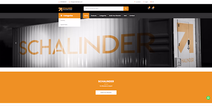 schalinder for elevators website