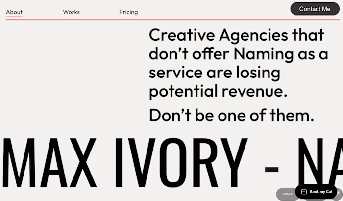 Max Ivory Personal Branding Website