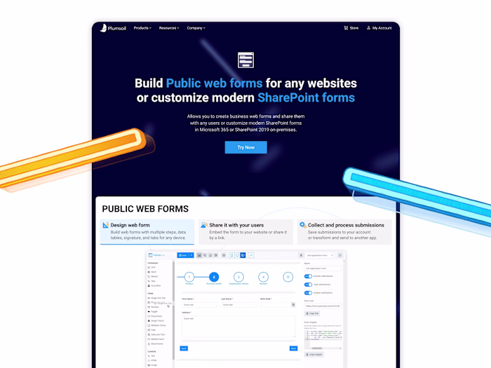 Plumsail — Design, Development, Illustrations, Animations