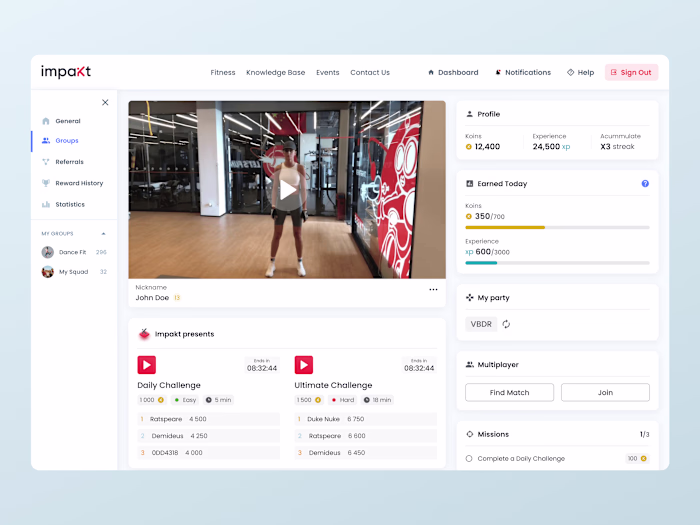 Impakt - Webapp
