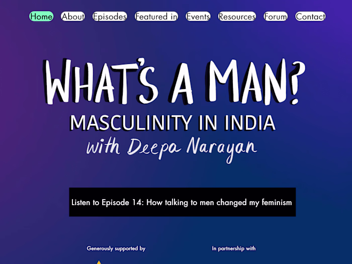 Deepa Narayan | Whats a Man | Podcast