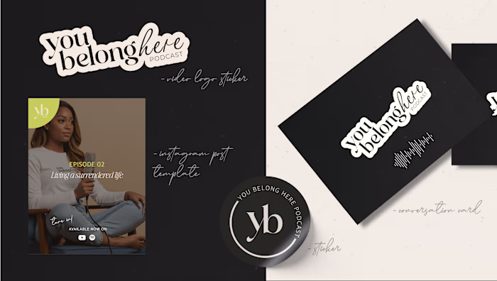 A peak into the visual identity I worked on for a podcast th...