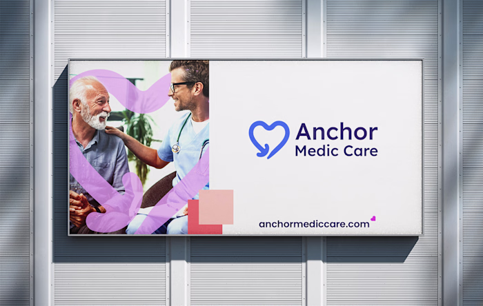 Anchor Medic Care Logo Identity Design