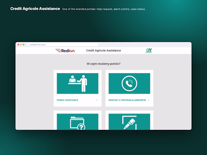 Europ Assistance self-service portals — White-label web platform
