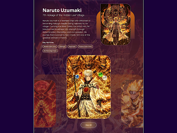 Anime Character Showcase:
A visually immersive