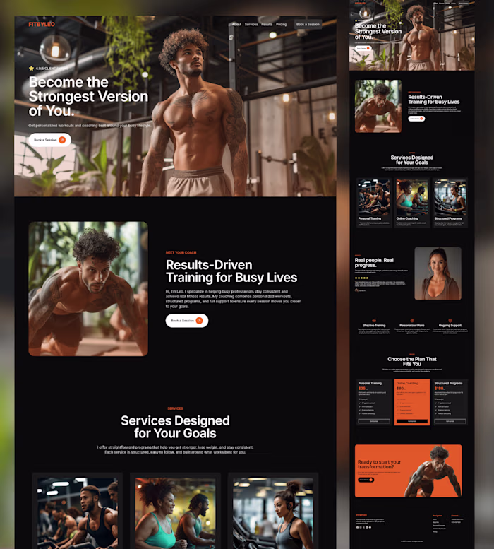  Landing Page Design & Framer Development