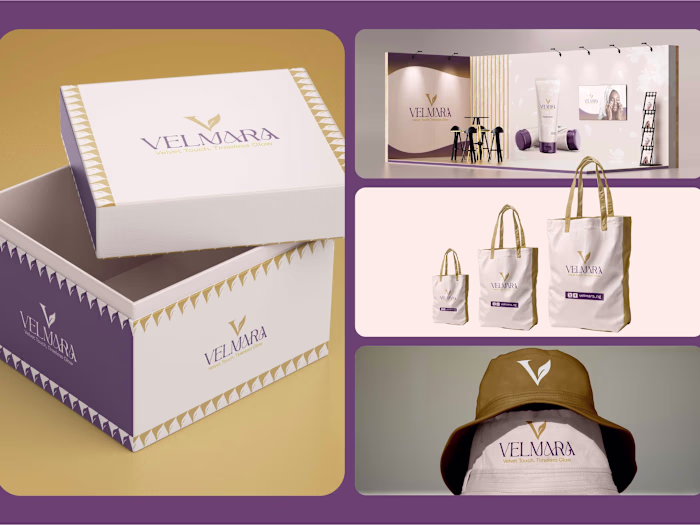 VELMARA – A Premium Cosmetic Brand Identity