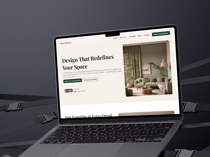 Smart Interior: Premium Website Redesign for Conversion