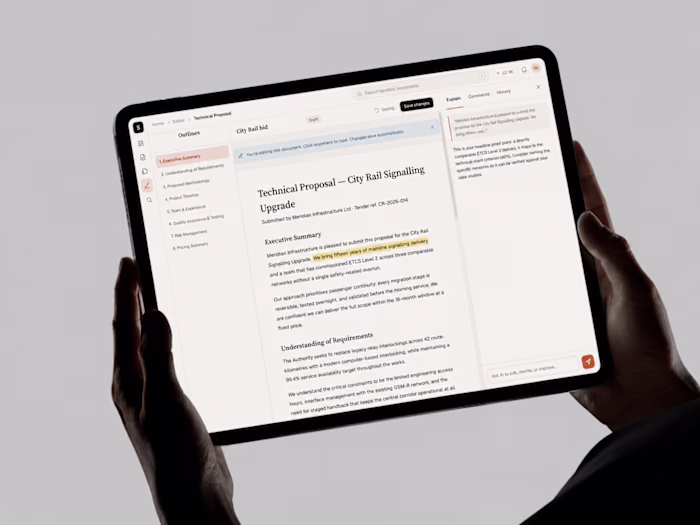  Scriva — AI proposal editor for EU public tenders